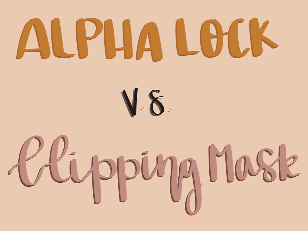 The Difference Between Alpha Lock and a Clipping Mask and What They Do
