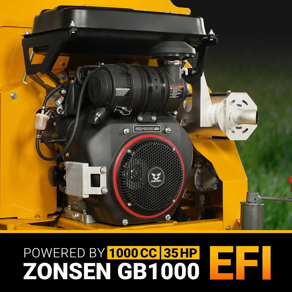 Thumbnail: 35hp 1000cc ZONSEN E-Start 8 inch Gas Powered Commerical Wood Chipper with...