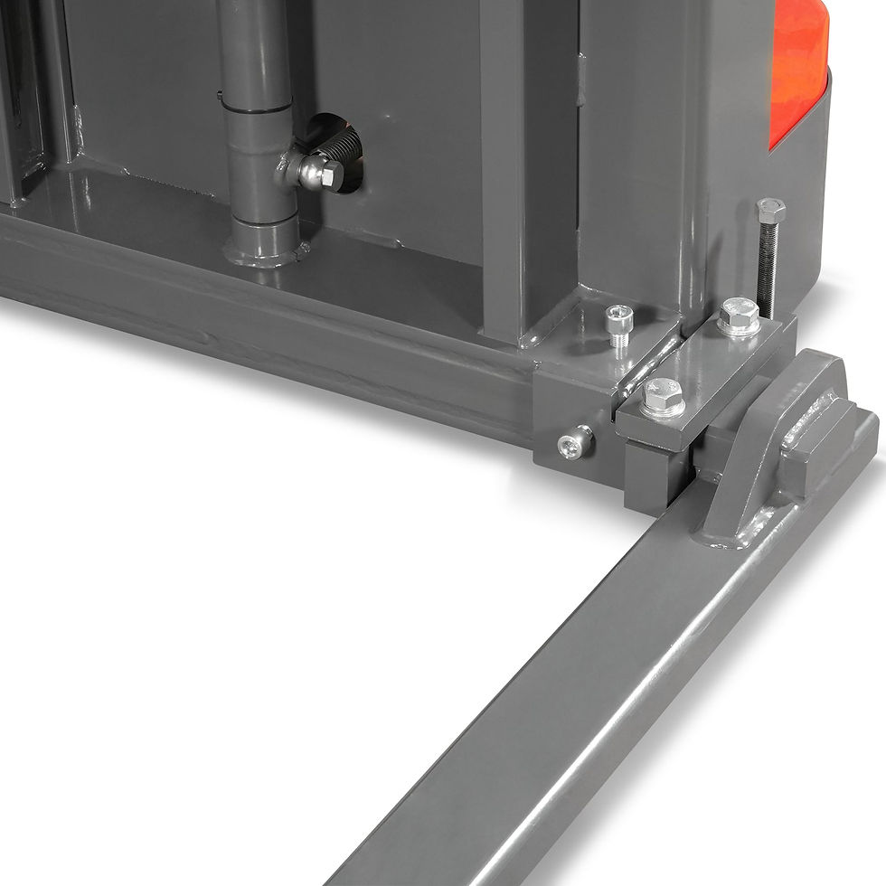 Thumbnail: 2640lbs Electric Straddle Stacker, 118" Lift, Adjustable Legs & Forks,...