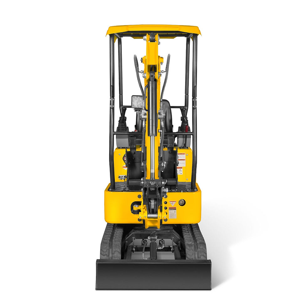 Thumbnail: Mini Compact Excavator B&S VANGUARD 408cc 14hp Engine, 65.7” Max. Digging...