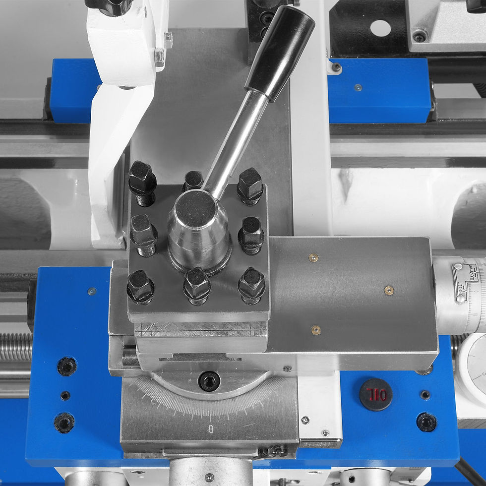 Thumbnail: 13" x 37" Industrial Heavy Duty Bench Metal Lathe 1.5HP/1100W Metal Working...