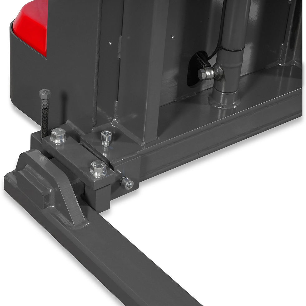 Thumbnail: 3300lbs Electric Straddle Stacker, 118" Lift, Adjustable Legs & Forks,...