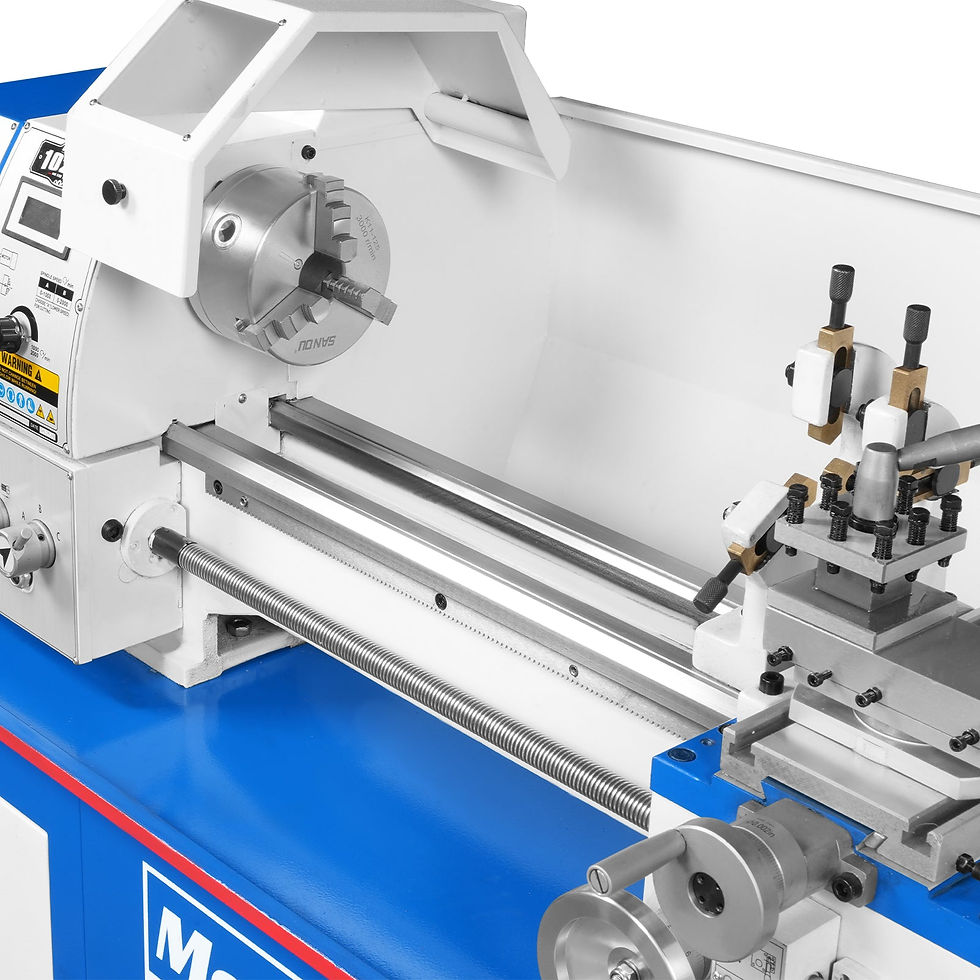 Thumbnail: 10'' x 22'' Industrial Metal Lathe Machine High Precision Benchtop 1.5HP...