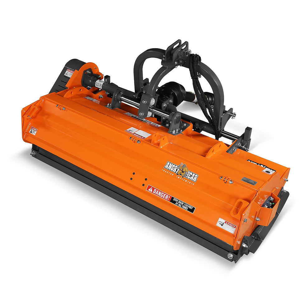 Thumbnail: 72" Heavy Duty PTO Flail Mower with Hydraulic Side Shift 3 Point 50-75 hp,...