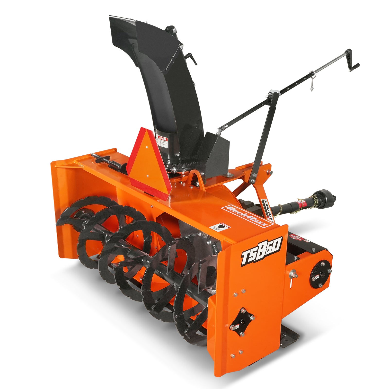 60" 3 Point PTO Snow Blower 24" Impeller Diameter 360° Snow Chute (PTO Shaft...