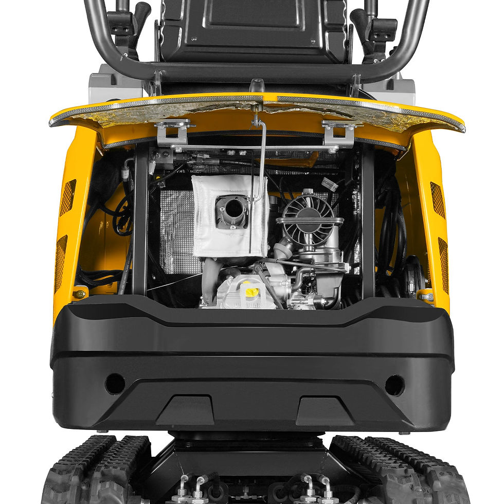 Thumbnail: Mini Compact Excavator B&S VANGUARD 408cc 14hp Engine, 65.7” Max. Digging...