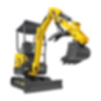 Mini Compact Excavator Kubota D902 Engine, 95” Max. Digging Depth, 4190 LBS...