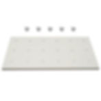 ( 1 Pack / 1 Pcs ) Shelf with 5 Pcs Clips, 880L Cabinet, White (for...