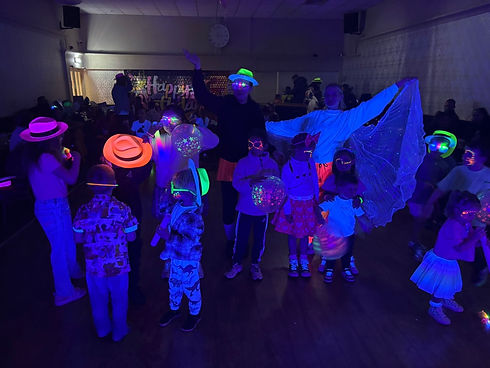 Neon glow rave, Children's glow UV mini disco, 10th birthday party ideas Widnes