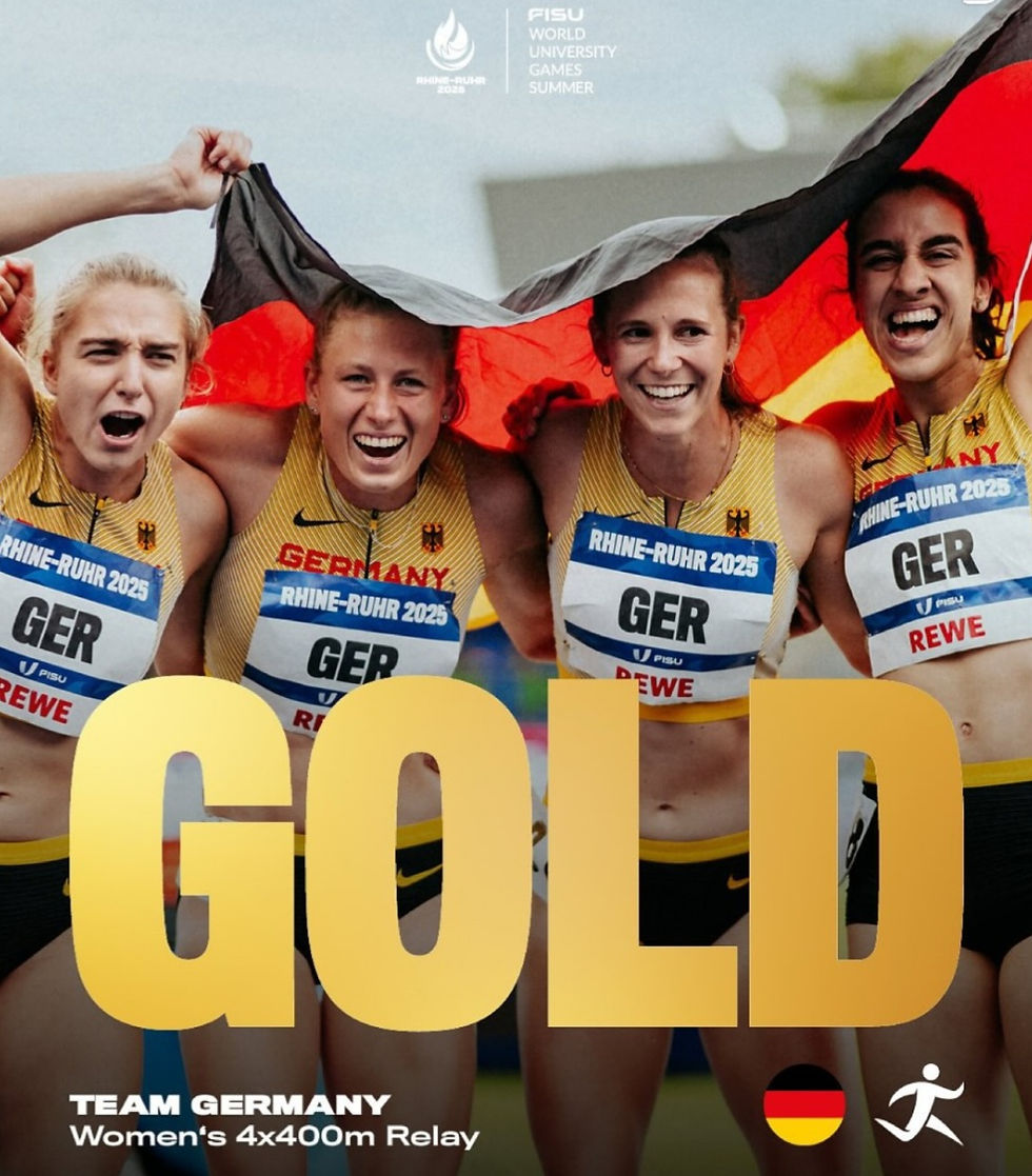 Sabrina Heil und Yasmin Amaadacho FISU Games Gold Langstaffel