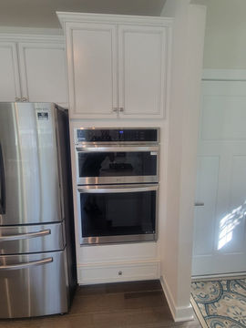 Wertz Remodeling LLC, kitchen renovation, kitchen remodel, live edge countertops, double oven wall mount, kitchen contractor, new flooring, appliance installation