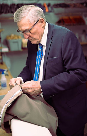 Careful measuring and in-house tailoring at Michael’s Menswear