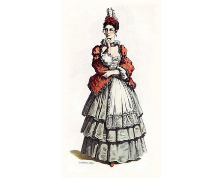 Who is Colombina, the commedia dell'arte mask?