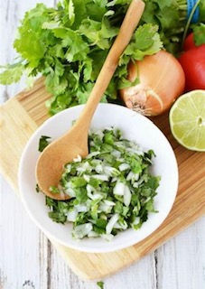 Cilantro and Onion Relish