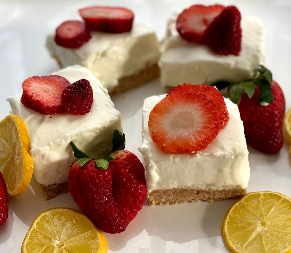 Strawberry No Bake Cheesecake Bars