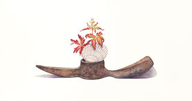 Featured painting: Surf and Turf (with monkshood garnish)