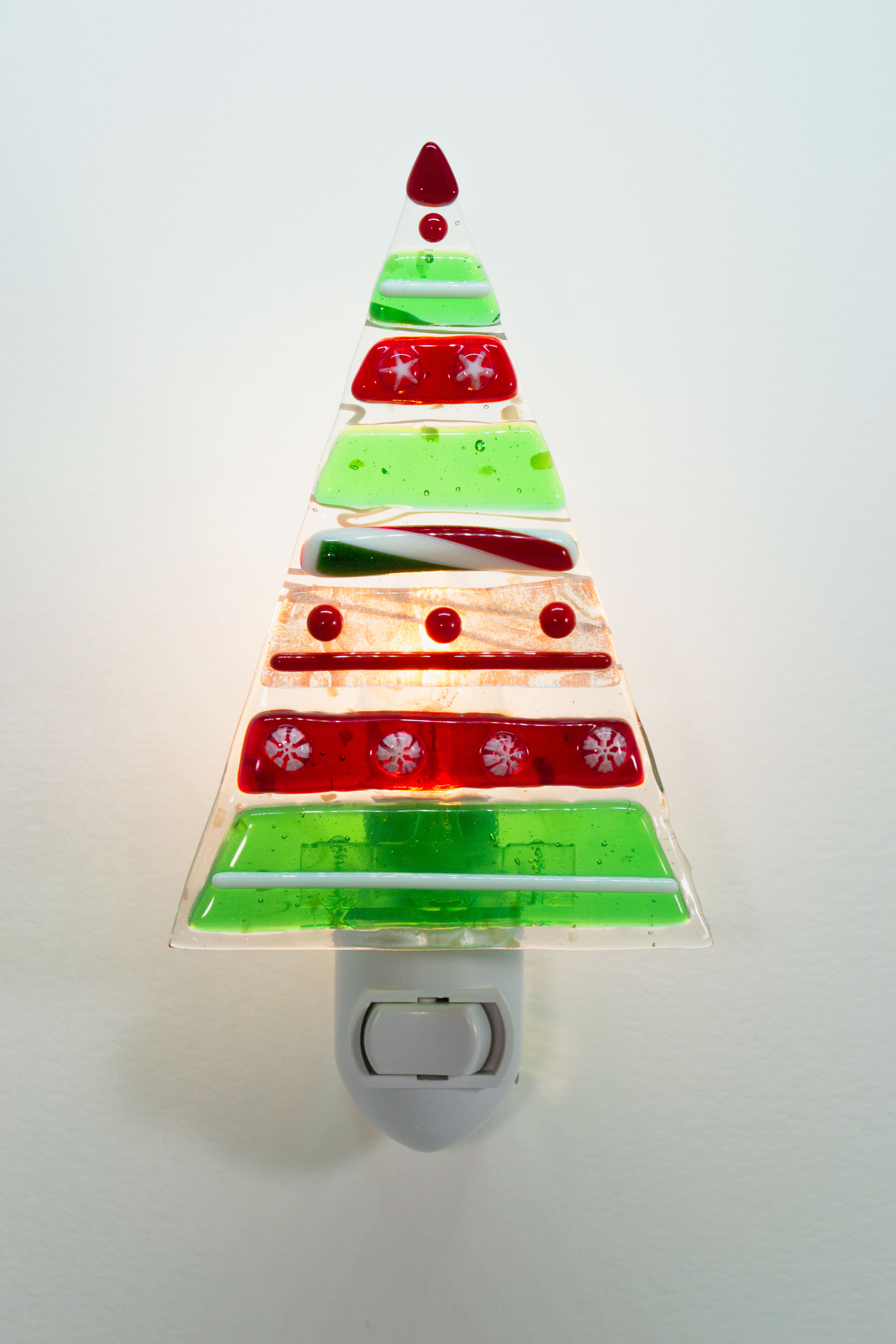 Tree Nightlight -Holiday Stripes