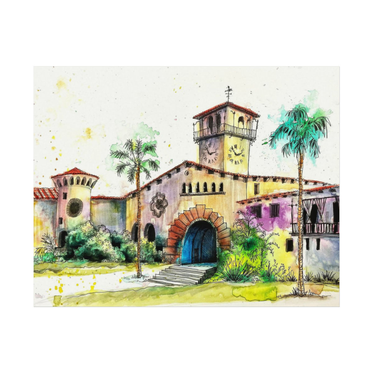 Sunken Gardens, Santa Barbara Courthouse, California