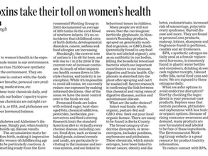 Man-Made Toxins and Women's Health