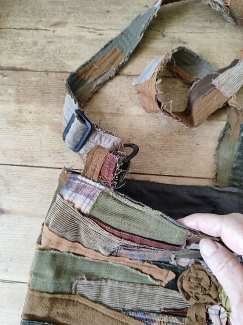 bag on table