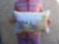 A pastel pillow cover