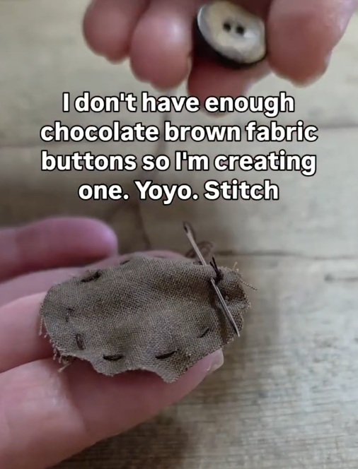 craetign fabric buttons