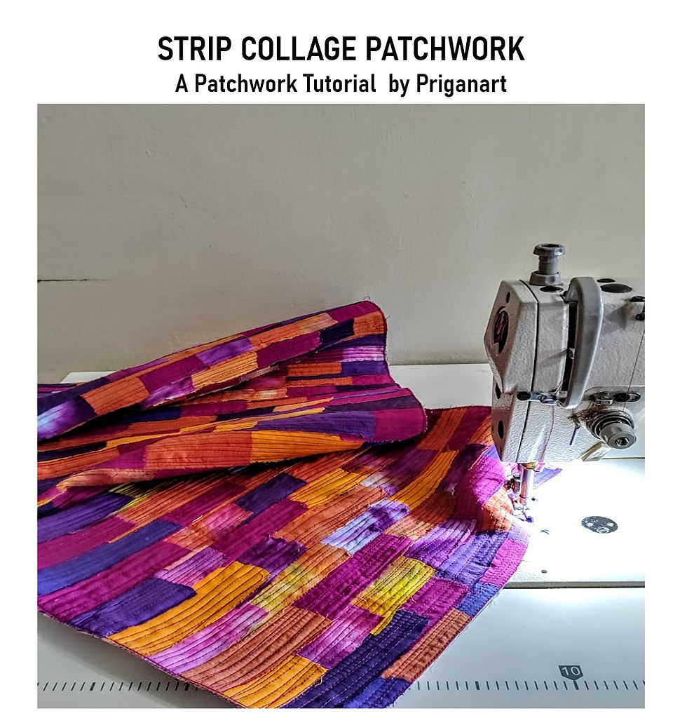 Strip Collage Patchwork Tutorial