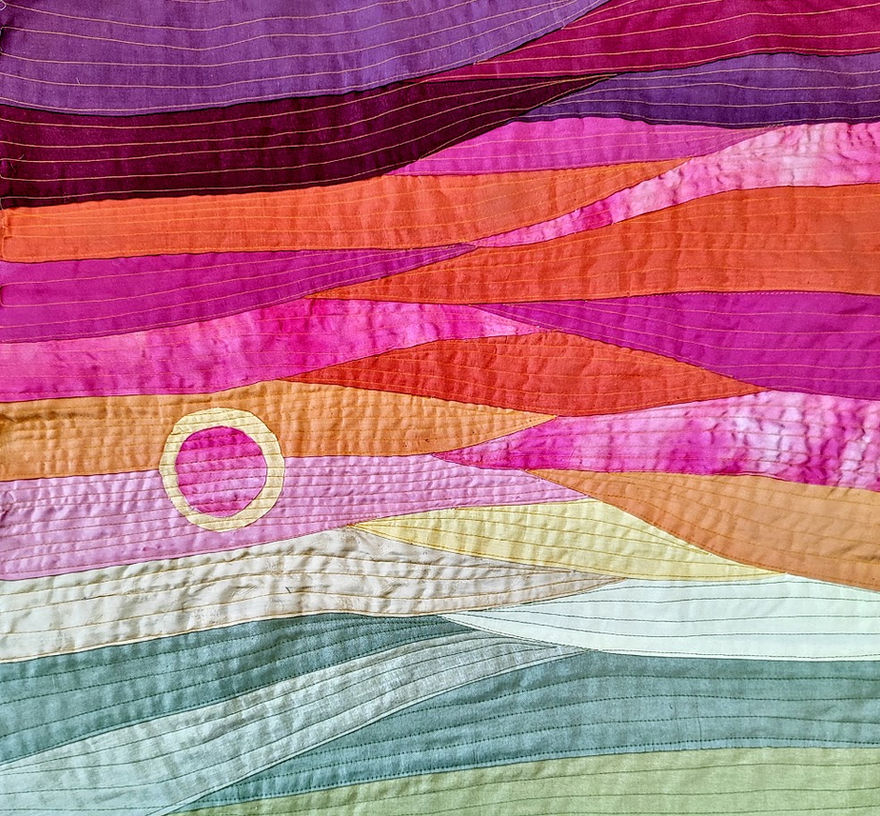 sunrise pattern for an art quilt