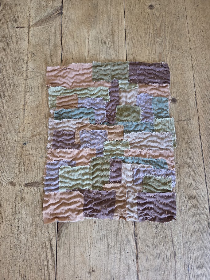 boro patchwork fabric piece