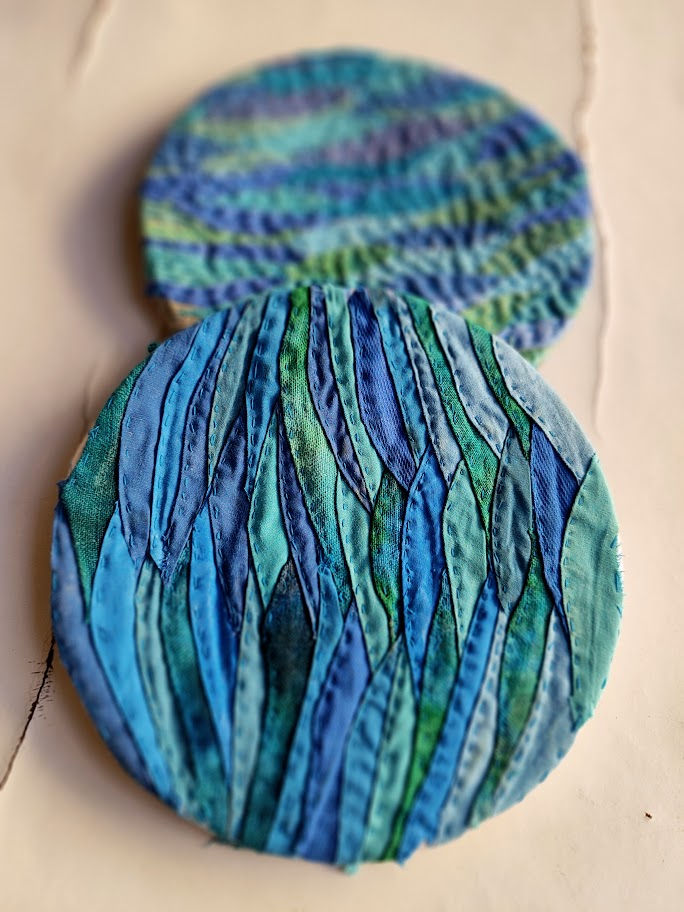 Thumbnail: turquosie and blue hoop applique