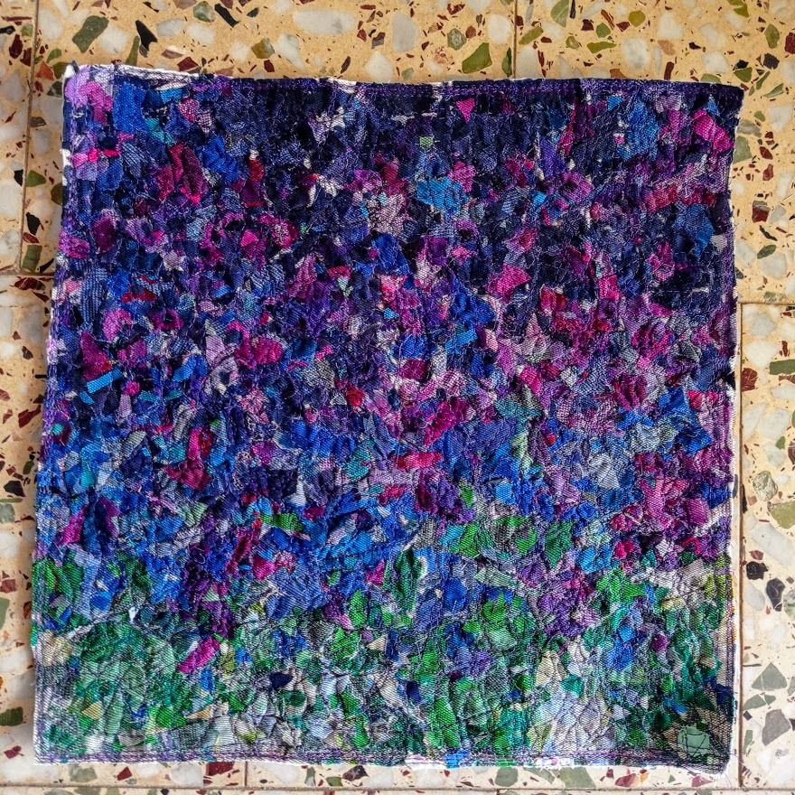 Painting with fabric Confetti quilting