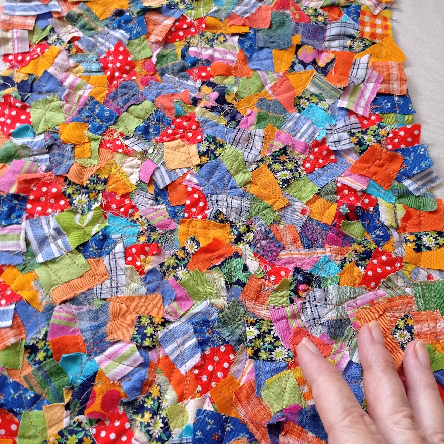 new fabric made from summer fabric scraps