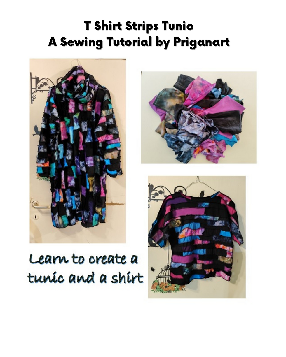 A t shirt tunic tutorial the t shirt tunic is made from t shirt patchwork pieces