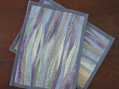 miniature ocean wave pieced qults