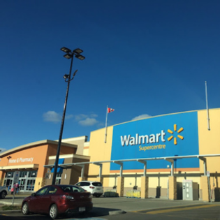front of the store, focused on the main entrance sign