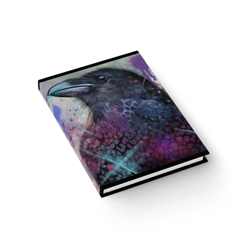Thumbnail: Mystical Raven Journal - Blank Sketchbook with Artistic Design