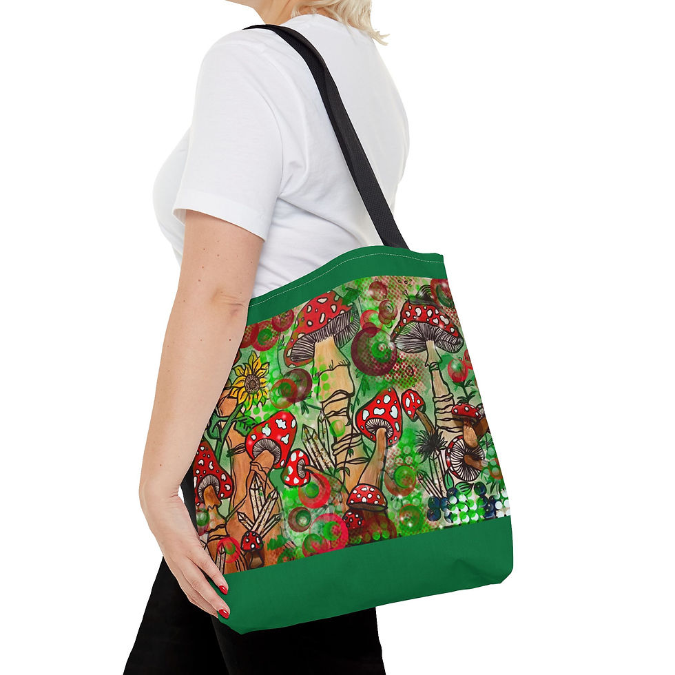 Thumbnail: Vibrant Mushroom Tote Bag