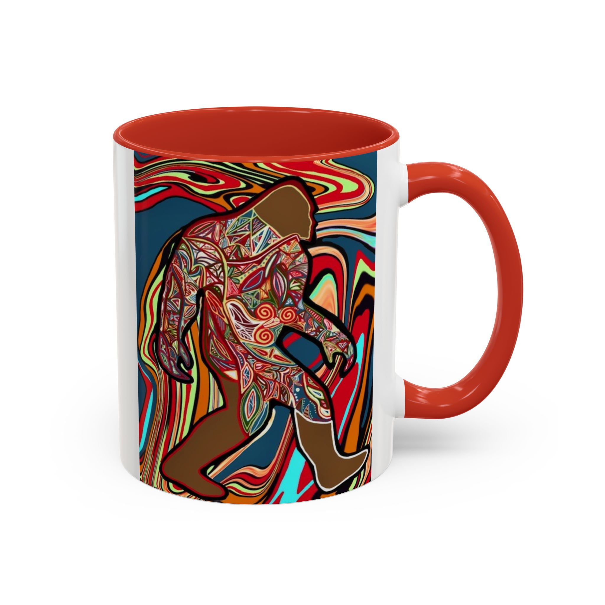 Colorful Bigfoot Accent Coffee Mug