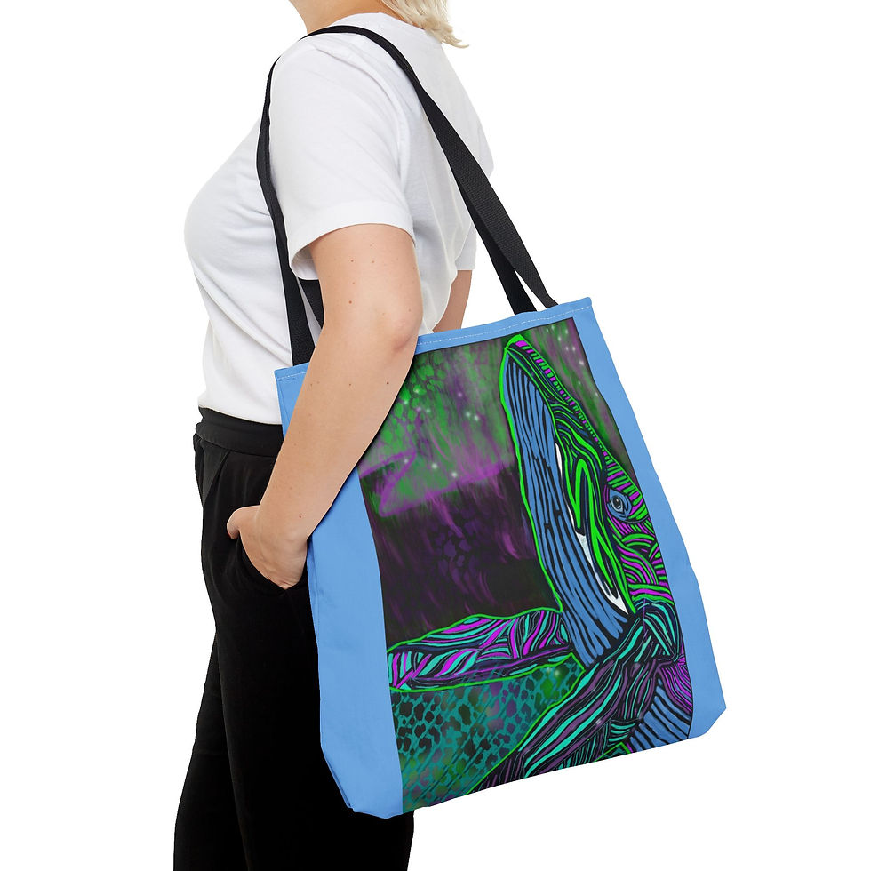 Thumbnail: Colorful Whale Tote