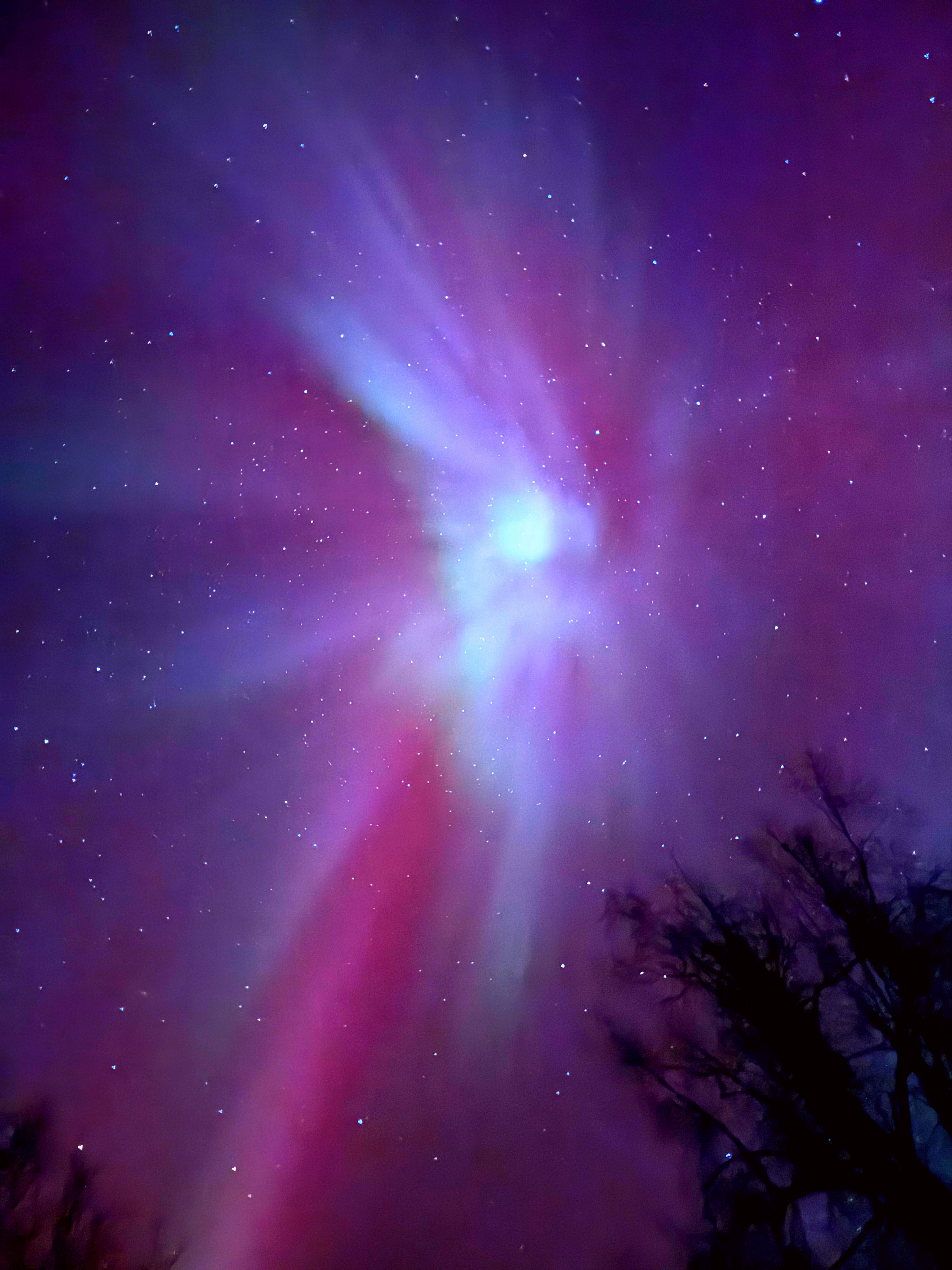 Purple Pink Northern Lights