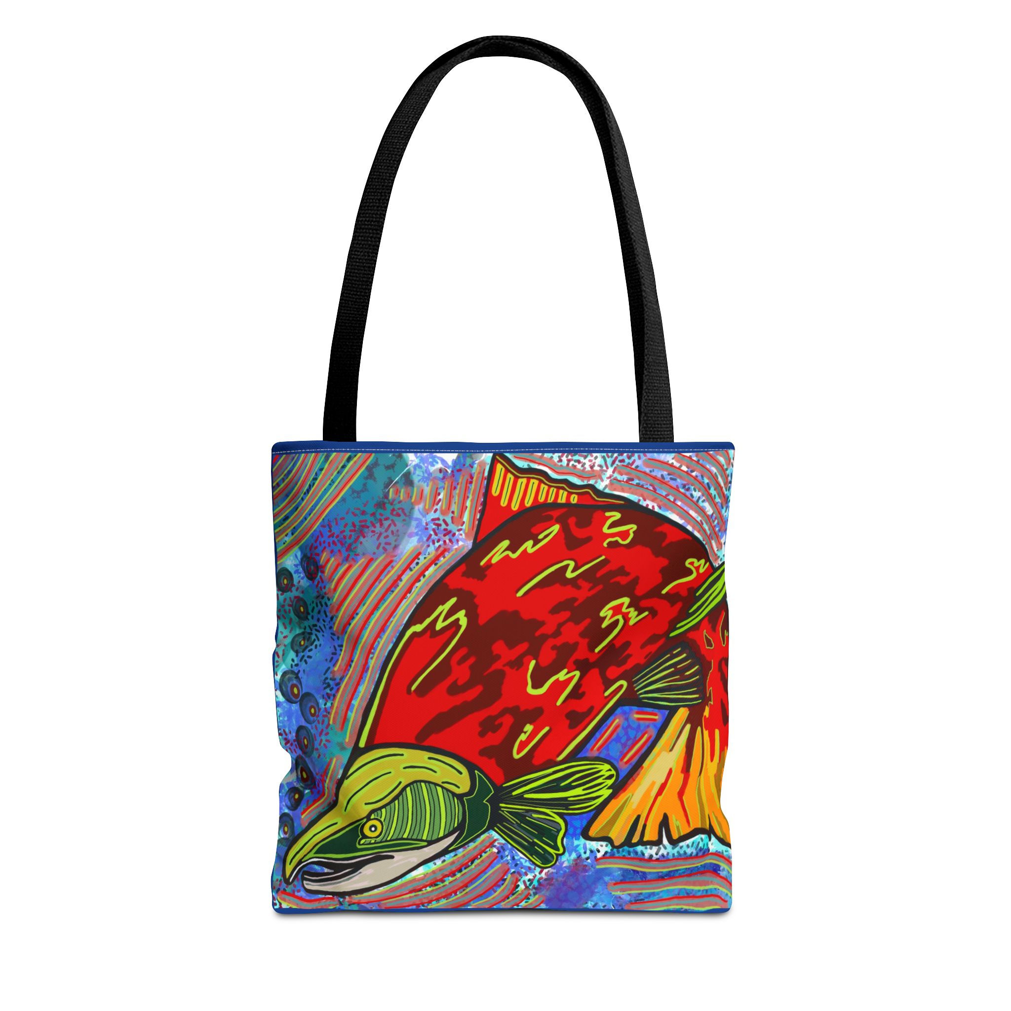 Colorful Fish Tote Bag - Vibrant Design for Beach Days & Eco-Friendly Shopping