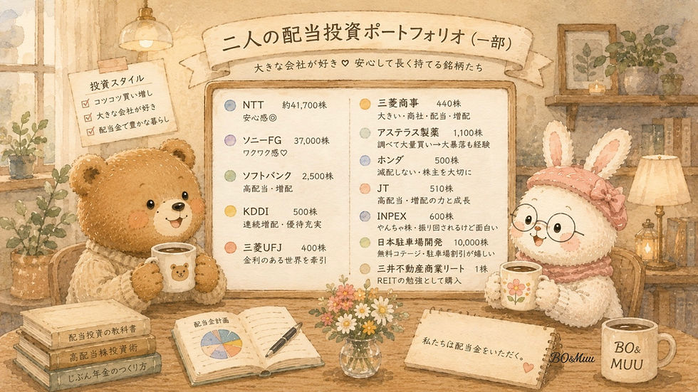 配当投資銘柄一部を公開
