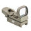 Thumbnail: RED & GREEN DOT REFLEX SIGHT /4 DIFFERENT RETICLES/WEAVER BASE/TAN