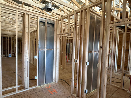 Ventilation that runs through walls and the ceiling.