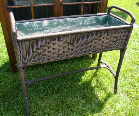 SOLD Wicker Planter