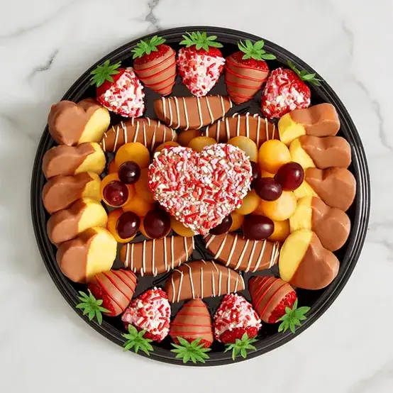 Evesham 果物デザイン プレート 5枚セット Artful Fruit Trays, custom carvings and Chocolate Fruit. Colorado