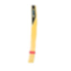 Samurai Select Willow Tennis Bat BY RAIJIN - yellow cricket bat with black handle.