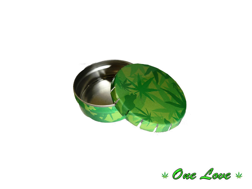 Scatoline in Metallo con Foglia - Black Leaf