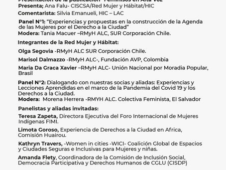 Foro virtual: El derecho de las mujeres a la ciudad en la crisis de Covid-19 y en la recuperación