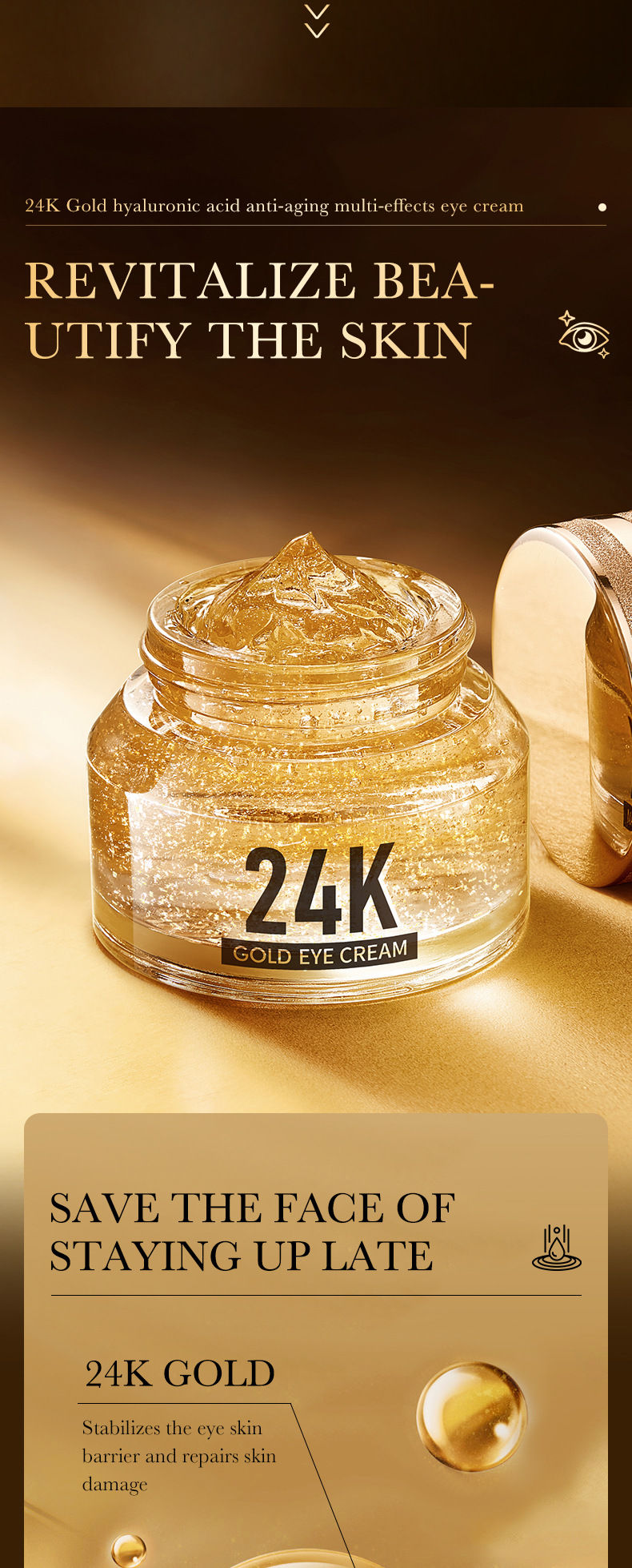 Miniatura: Creme 24K GOLD EYE CREAM 